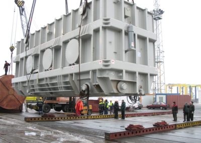 Transhipment of transformers for the Bełchatów Power Plant