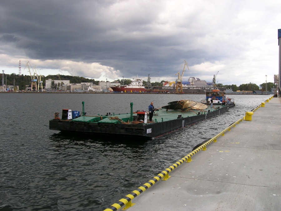 Transport śródlądowy z Elbląga do Gdyni śruby okrętowej o średnicy 6,0 m