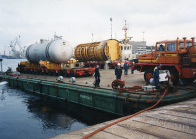 Tранспортировка атомного реактора из г. Жарновец в порт Ловииса